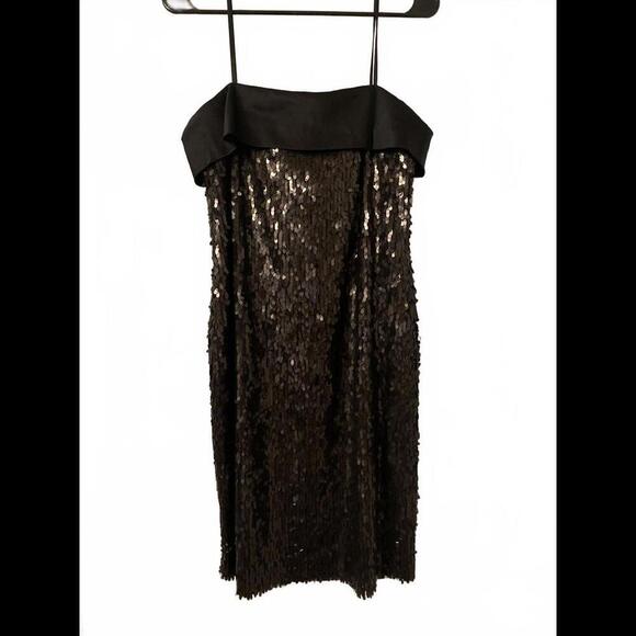 W by Worth Elegant Black Sequin Cocktail Dress NWT - Picture 5 of 11